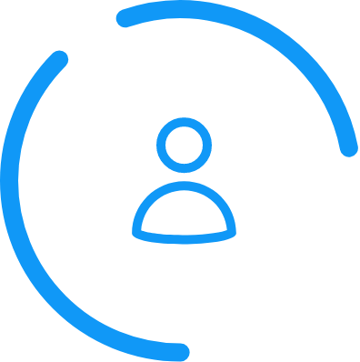 user icon to represent customer